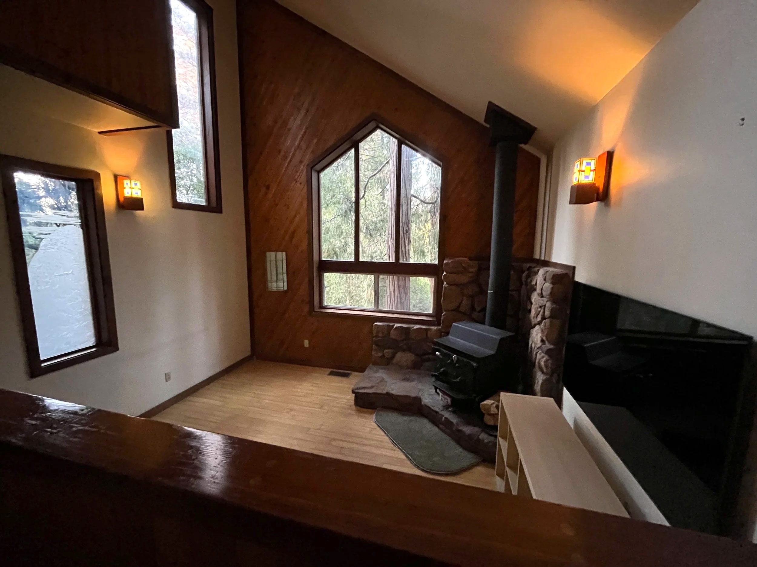 Pair of sconces installed in living room